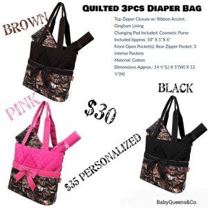 3pc Diaper Bag